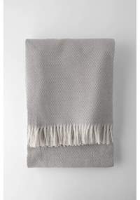 Plaid grigio chiaro con contenuto di cotone , 140 x 180 cm Zen - Euromant