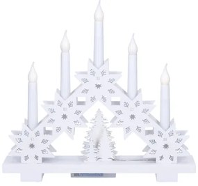 Solight 1v265 - Candelabro natalizio a LED 5xLED/2xAA bianco caldo