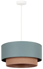 Duolla - Lampadario a sospensione con filo BOHO 1xE27/15W/230V diametro 45 cm verde/marrone
