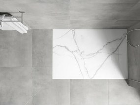 Mexen Hugo piatto doccia rettangolare SMC 100 x 80 cm, pietra bianca - 42158010