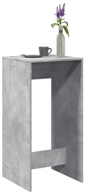 Tavolo Da Bar Grigio Cemento 51x50x103,5cm İn Legno Multistrato /