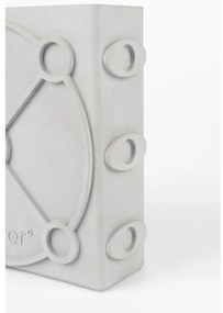 Vaso in cemento grigio chiaro Graphic - Zuiver