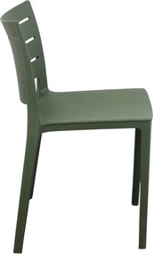 CABOT - set 4 sedie in polipropilene impilabile