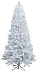 Albero di Natale artificiale innevato Alaska bianco H 150 cm x Ø 73 cm