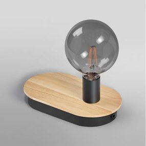 Ledvance - Lampada da tavolo touch DECOR WOOD 1xE27/8W/230V con USB