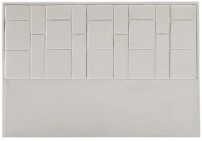 Testata 160 cm Velluto Beige - HERMINE