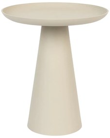 Tavolino in alluminio beige , ø 39,5 cm Ringar - White Label
