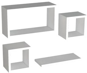 SET 4x Mensola BABI bianca