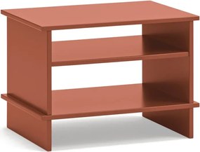 Comodino color mattone con ripiani Inari – Teulat