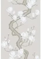 Cole & Son Carta da parati Magnolia Tree Silk - Non Slub Silk/ Soft Cream and Powder