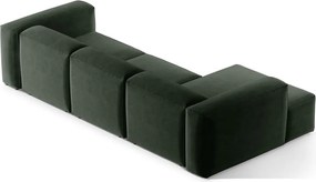 Divano angolare verde (con penisola a sinistra/con chaise lounge) Bergamo – Cosmopolitan Design