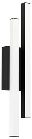 Applique LED moderno da esterno Serricella nero IP44, luce bianco caldo 1100 lumen, EGLO