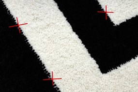 Tappeto HAMPTON Inquadrata nero - PRODOTTO DI SECONDO GRADO