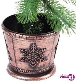 vidaXL Albero di Natale Preilluminato con Palline Verde 90 cm