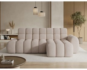 Divano angolare beige allungabile (con penisola a destra/con chaise lounge) Ceedro – ELTAP