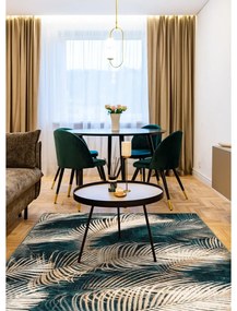 Tappeto in lana color petrolio 200x300 cm Areca - Agnella