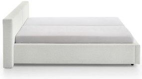 Letto matrimoniale imbottito bianco rete non inclusa 180x200 cm Cube – Meise Möbel