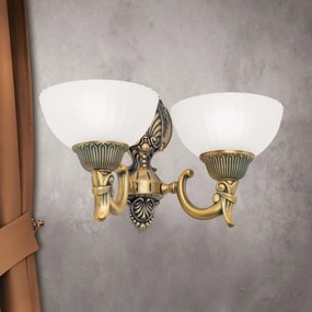 Orion WA 2-1201/2 - Applique ROCCA 2xE27/60W/230V bronzo/bianco