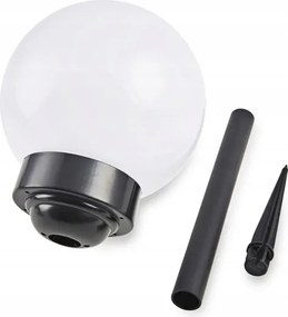 Lampada solare a LED, 1,2 V, 6500 K, 200 mAh, Ø 15 cm, IP44, bianco/nero