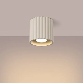 Sollux SL.1789 - Faretto AURA 1xGU10/10W/230V 10 cm colore crema