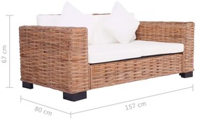 Set Divani 15 pz in Rattan Naturale