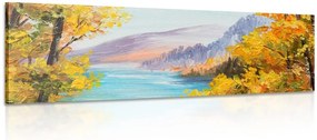 Stampa su tela – Scenario di un lago di montagna