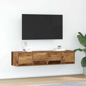Mobili Porta Tv 2 Pz Legno Antico 60x31x25,5 Cm İn Truciolato /