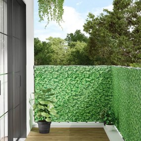 Paravento Da Balcone Con Aspetto Pianta Verde 800x120 Cm Pvc /