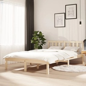 Giroletto Senza Materasso Ambrato İn Legno Massello 120x200 Cm /
