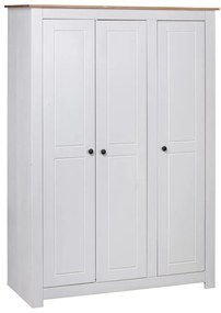 Armadio a 3 ante bianco 118x50x171,5cm in pino panama range