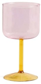 HAY - Tint Wine Glass Set of 2 Pink/Yellow HAY