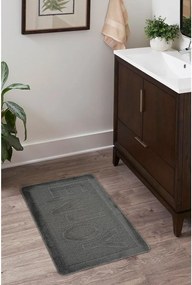 Tappetino per il bagno color antracite 60x100 cm Enjoy – Foutastic