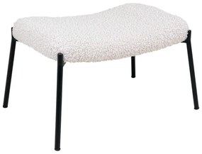 Pouf in pelliccia sintetica bianca Glasgow - House Nordic