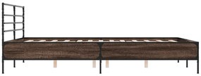 Giroletto rovere marrone 160x200cm in legno multistrato metallo
