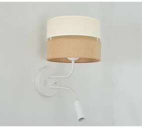 Brilagi - Applique ROYAL YUTE 1xE27/15W/230V + 1xG9/6W beige/color crema/bianco