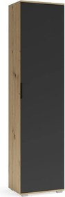 Colonna Clif SL-50 in rovere Artisan e antracite – 50x38x202,5 cm