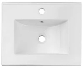 COMAD UM-2050RB DANCE 50 - Lavabo incasso DANCE 52x40 cm ceramica bianco lucido