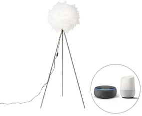 Lampada da terra romantica intelligente bianca incl. Wifi A60 - Feather