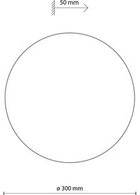 Applique LUNA 3xG9/8W/230V diametro 30 cm beige