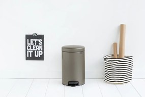 Bidone grigio in acciaio 12 l NewIcon - Brabantia