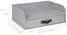 Organizzatore di documenti in cartone con cassetto Walter - Bigso Box of Sweden