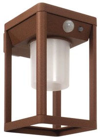 Applique da parete Solare con Sensore Movimento Corten IP54 serie Vimo Colore Bianco Naturale 4.000K