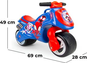 Moto Cavalcabile per Bambini 69x28x49 cm Primi Passi Neox Marvel Spider-Man...