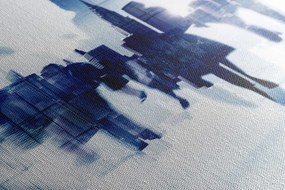 Quadro su tela – Silhouette di persone in metropoli
