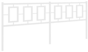Testiera in metallo bianco 193 cm