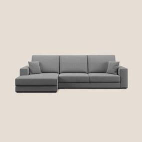 Marte divano angolare in tessuto smacchiabile impermeabile T08 grigio