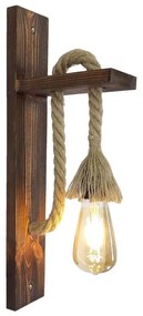 Lampada da parete AHSAP 1xE27/40W/230V Pino/Noce