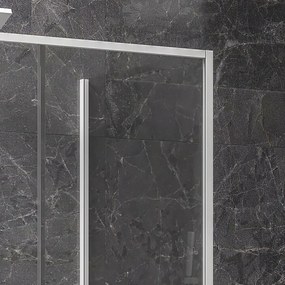 Cabina doccia 3 lati 80x100x80 scorrevole  telaio bianco | KLA-4000N - KAMALU