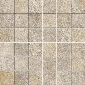 Mosaico in gres porcellanato Regent avorio opaco L 30 x L 30cm x Sp. 8 mm, 10 pezzi