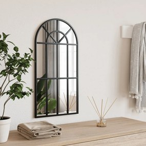Specchio Da Parete Nero 30x60 Cm Arco İn Ferro /